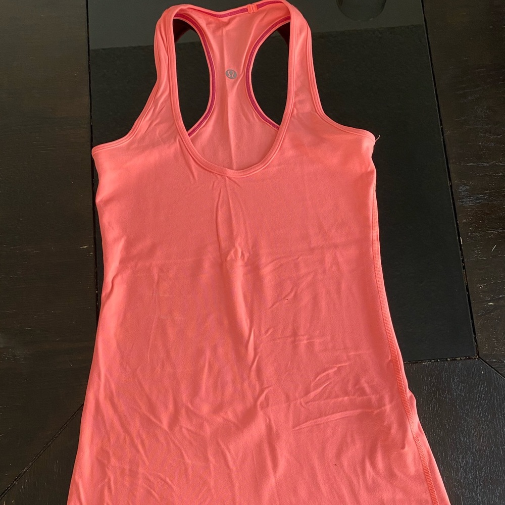 Lululemon cool Racerback reversible  Tank in coral